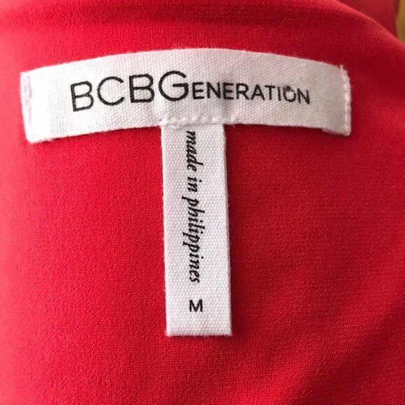 BCBGeneration coral faux wrap stretch knit midi, M - Picture 8 of 8